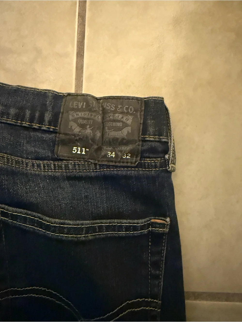 Levi's 511 Slim Straight Jeans in dark indigo